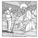Amazon.fr - Livre de Coloriage adulte Paysage 40 Paysages a colorier, Coloriage paysage adulte, Cahier de coloriage paysage - 81 pages 21,5x21,5cm