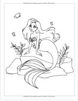 Livre de Coloriage Fille Sirène Livre de Coloriage filles de 4 ans et plus, Coloriage magique enfant, Coloriage enfant et adolescent fille, Coloriage - Format A4