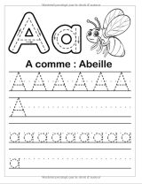 Trace les lettres et les chiffres Apprendre a écrire les chiffres et les lettres de l'alphabet (majuscule, en minuscule et en attaché) Avec les Animaux. Cahier d'écriture pour enfants dés 3 ans - 120 pages A4