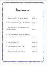 Méthode de dictées, spéciale double niveau CM1-CM2 TOME 1 - 46 pages A4