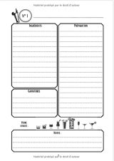 COCKTAILS Mon carnet de recettes à remplir – Création et Dégustation de Cocktails – Emplacement pour 100 recettes - 17,78 cm x 25,4 cm