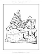 Livre De Coloriage Fleurs Et Desserts Pour Adulte Beaux Grands Dessins Faciles Pour Les Personnes Âgées Et Les Débutants - 102 pages A4
