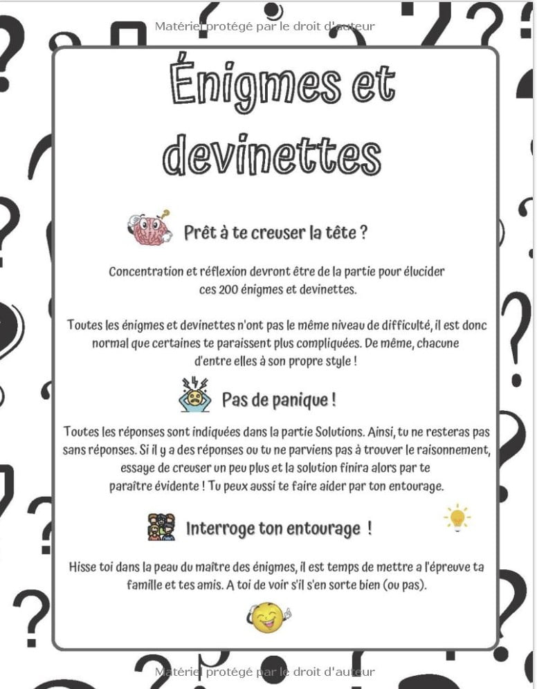 Le p’tit BOSS des énigmes 200 devinettes et énigmes pour enfant + 100 rébus | Le livre de réflexion amusant pour les enfants et les familles - 153 pages Format A4