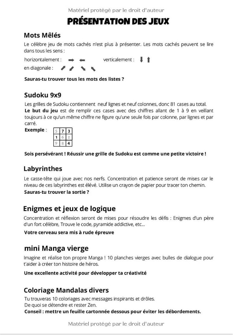Cahier d'activités ados livre d'activité ado pour les 12-17 ans | + 110 pages de jeux, énigmes et jeu de logique - 134 pages 18x25cm