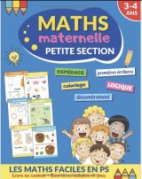 Maths maternelle petite section Livre pour les enfants de 3-4 ans | cahier éducatif en couleur | 40 pages d'exercices ludiques et de jeux - 40 pages Format A4