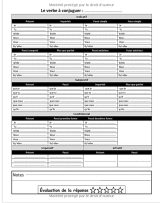 Cahier d'Exercices et de Pratiques Conjugaison à remplir en s'entrainant à conjuguer des verbes | pour enfant de 7 à 12 ans - 107 pages FOrmat A4