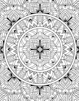 Mandalas Modèles relaxants à colorier dans le style du mandala. Livre de coloriage pour adultes - 102 pages Format A4