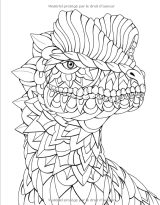Dinosaures incroyables Livre de coloriage pour adultes avec des dinosaures avec des ornements. Animaux préhistoriques Monde - 102 pages Format A4