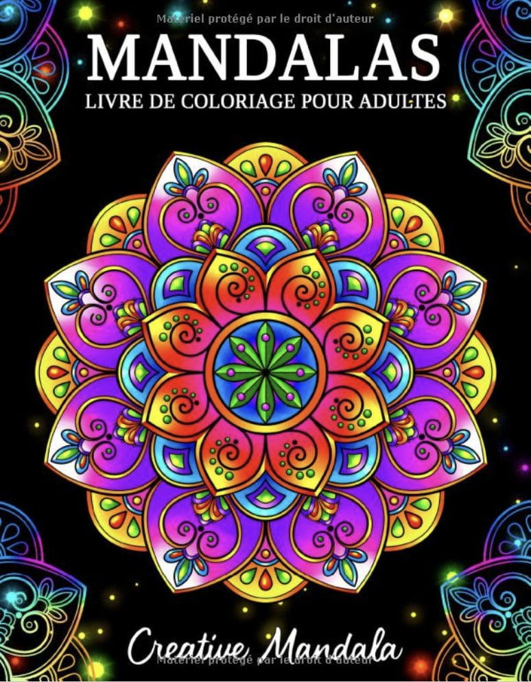 Mandalas Un livre de coloriage pour adultes avec magnifiques mandalas pour soulager le stress et se détendre - 111 pages Format A4