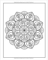 Mandalas Un livre de coloriage pour adultes avec magnifiques mandalas pour soulager le stress et se détendre - 111 pages Format A4