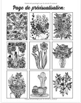 100 Fleurs Un livre de coloriage pour adultes avec des fleurs relaxantes, des bouquets, des motifs floraux, des fleurs sauvages, de la nature et bien plus encore - 211 pages Format A4