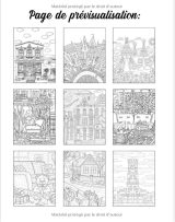 100 Maisons et Intérieurs Un livre de coloriage pour adultes avec de maisons, des cabanes cosy, des maisons de campagne, des villas joliment décorées et bien plus encore - 211 pages Format A4