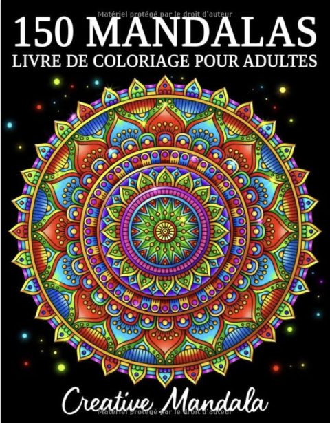 150 Mandalas Un livre de coloriage pour adultes avec 150 magnifiques mandalas de styles variés pour soulager le stress et se détendre - 311 pages Format A4