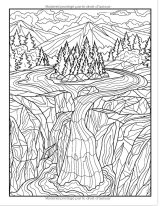 100 Paysages Un livre de coloriage avec des plages tropicales, de magnifique villes, des montagnes, des scènes de campagne, des paysages orientaux et bien plus encore - 216 pages Format A4