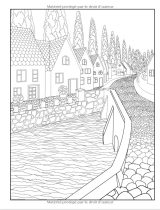 Paysages - Livre de Coloriage pour Adultes Monuments, magnifique villes, montagnes, paysages de campagne et bien plus encore - 110 pages Format A4