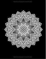 Mandalas de Minuit - Livre de Coloriage pour Adultes 50 Mandalas à Colorier sur un Fond Noir. Livre de Coloriage Anti Stress pour Adultes - 112 pages Format A4