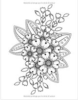 Coloriage Fleurs pour Adultes Livre de coloriage pour Femmes Adultes avec 50 Fleurs et Motifs Floraux - Tournesols, roses, fleurs sauvages - 100 pages Format A4