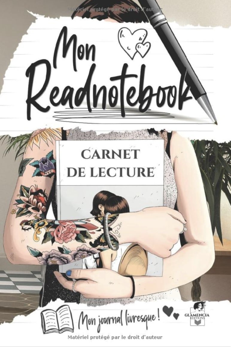 MON READNOTEBOOK Carnet de lecture - Journal livresque - Planning - Wishlist - Défis - Coups de cœur - Fiches très détaillées à remplir - Chroniques littéraires - 230 pages - 15x22cm