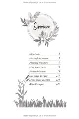 MON READNOTEBOOK Carnet de lecture - Journal livresque - Planning - Wishlist - Défis - Coups de cœur - Fiches très détaillées à remplir - Chroniques littéraires - 230 pages - 15x22cm