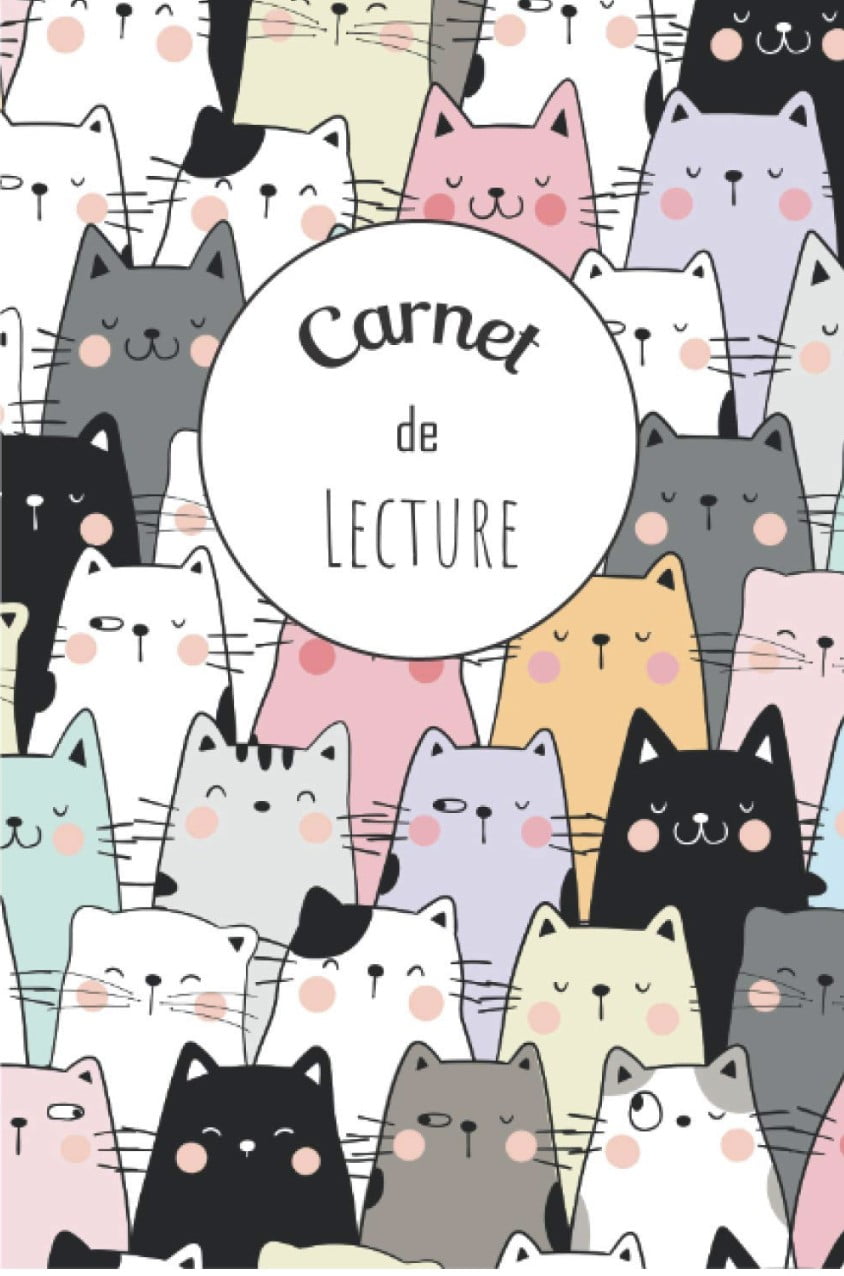 Carnet de Lecture Journal de Lecture  Amoureux des livres - 100 fiches lecture à compléter - 105 pages Format 15x22cm