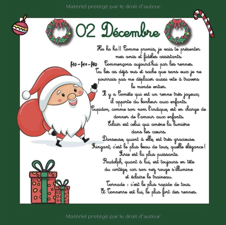 24 Histoires de Noël Calendrier de l'Avent pour attendre Noël  24 histoires originales racontées par le père Noël et de belles illustrations - 46 pages Format 21x21cm