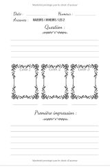 Journal de Tirages – Tarot et Oracle Carnet de suivi pré-rempli pour tracer ses interprétations avec le Tarot Divinatoire - 121 pages Format 15x22cm
