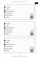Carnet de Mots de Passe Carnet de mots de passe alphabétique