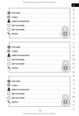 Carnet de mots de passe alphabétique - Petit format pratique A5