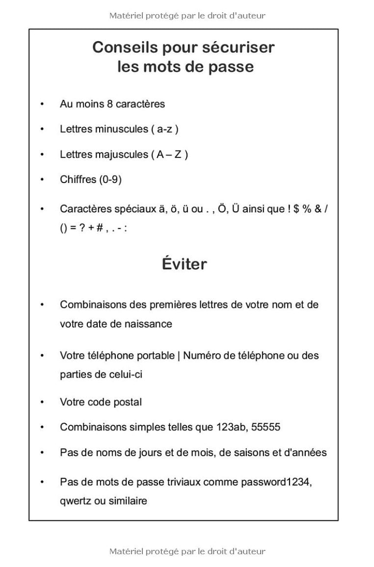 Carnet de Mots de Passe alphabétique à remplir
