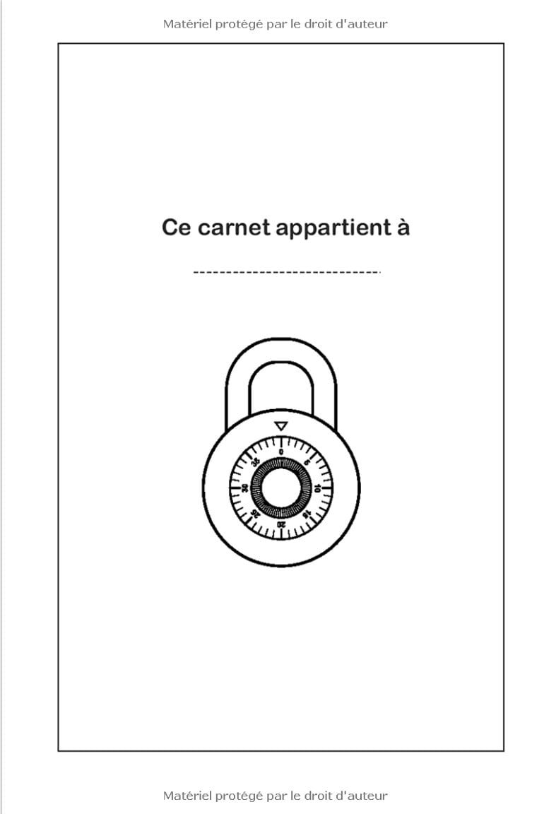 Carnet de Mots de Passe Carnet de mots de passe alphabétique