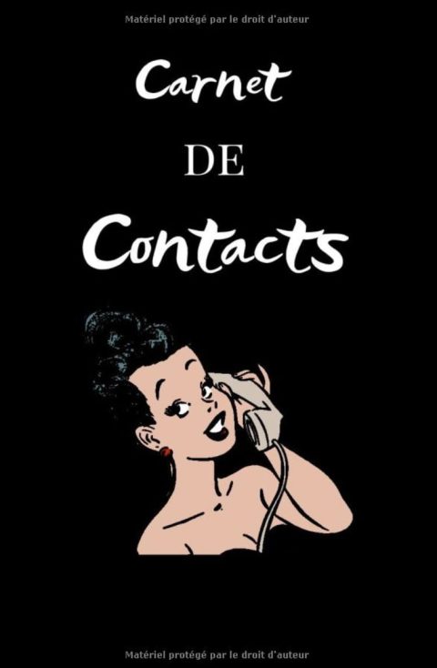 Carnet de Contacts Répertoire Téléphonique Petit Format 15,24x22,86cm