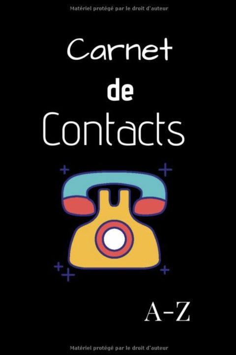 Carnet de Contacts Répertoire Téléphonique Alphabétique Rétro