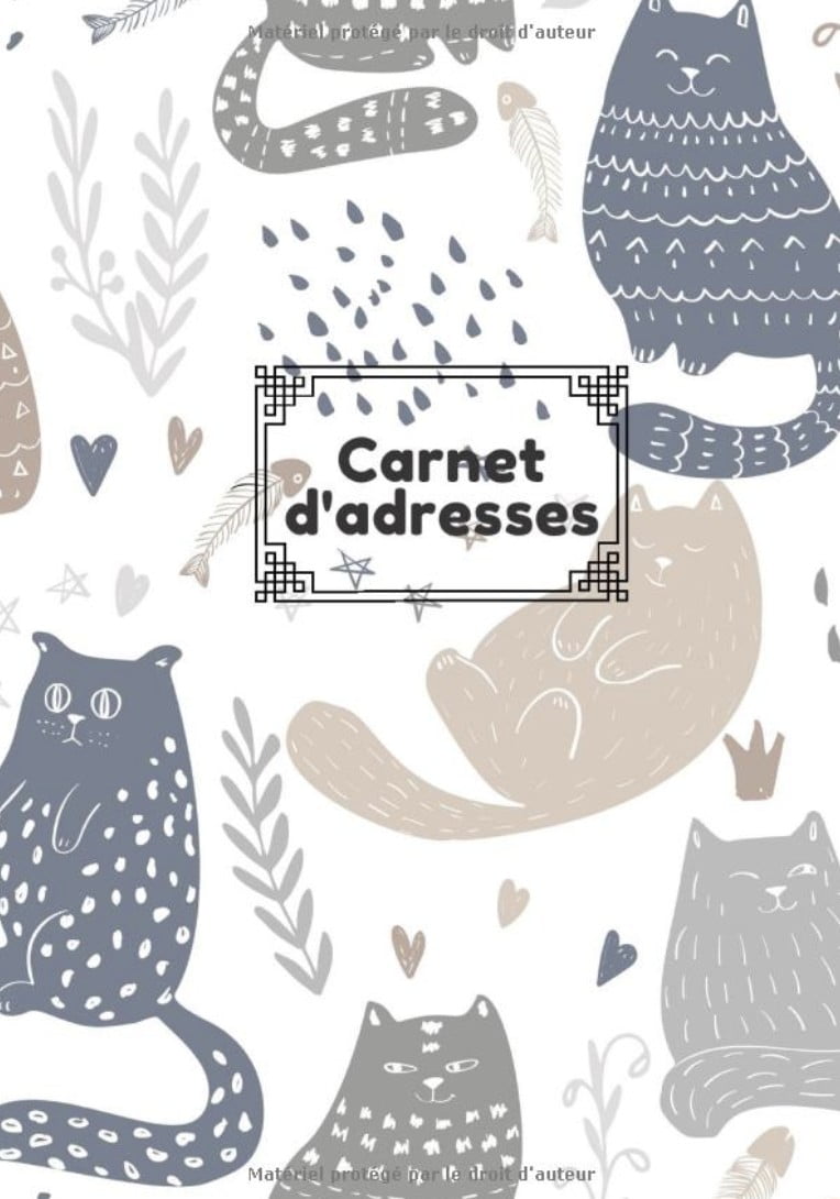 Carnet d'adresses Chat Chaton Gestion de répertoire très simple d'utilisation