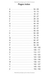 Répertoire Alphabétique 160 pages avec des repères pour chaque lettres