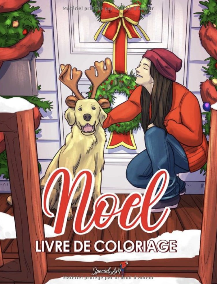 Noël - Livre de Coloriage pour Adultes avec des images magnifiques et relaxantes