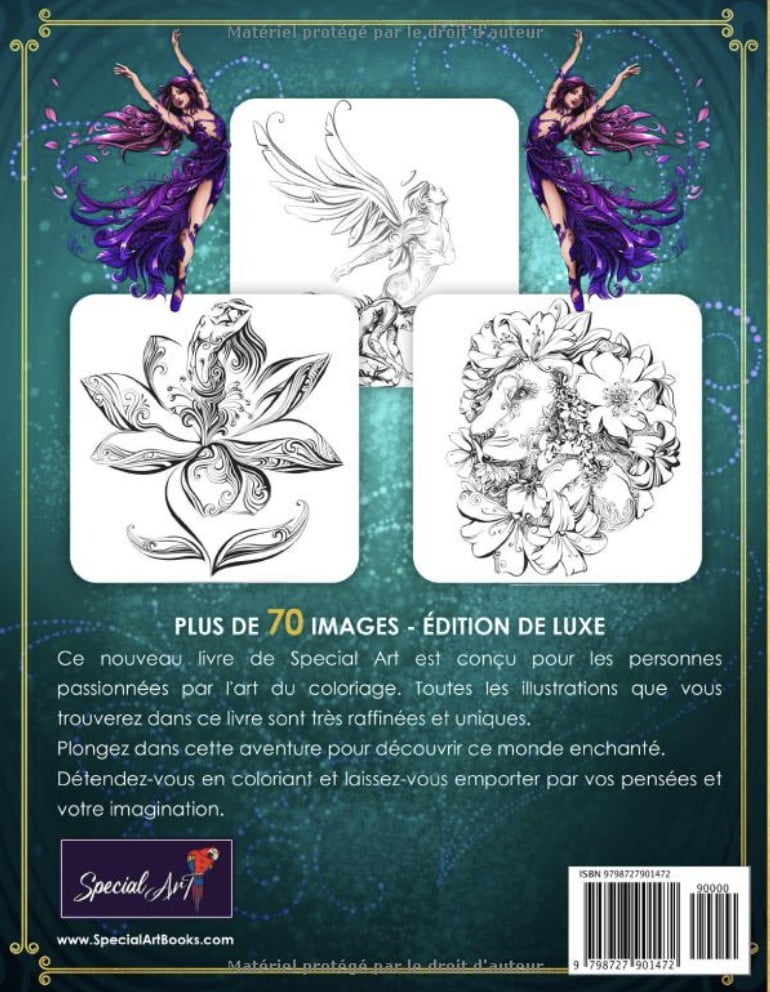 Monde Enchanté - Livre de Coloriage pour Adultes
