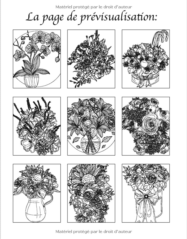 100 Fleurs - Livre de Coloriage pour Adultes avec plus de 100 magnifiques Fleurs et Motifs Floraux