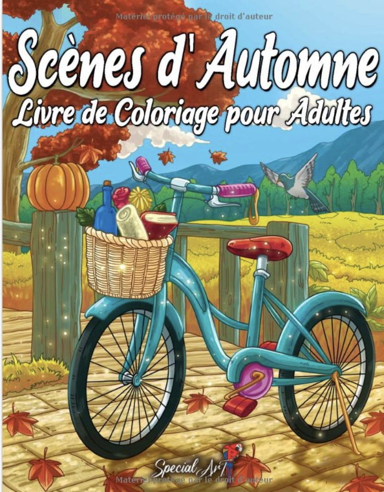 Scènes d'Automne - livre de coloriage pour adultes avec de magnifiques images