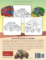 Véhicules et Voitures - Livre de Coloriage pour Plus de 50 pages à colorier de 4 à 8 ans
