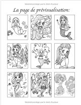 Sirènes - Livre de Coloriage pour Enfants de 4 à 8 ans!