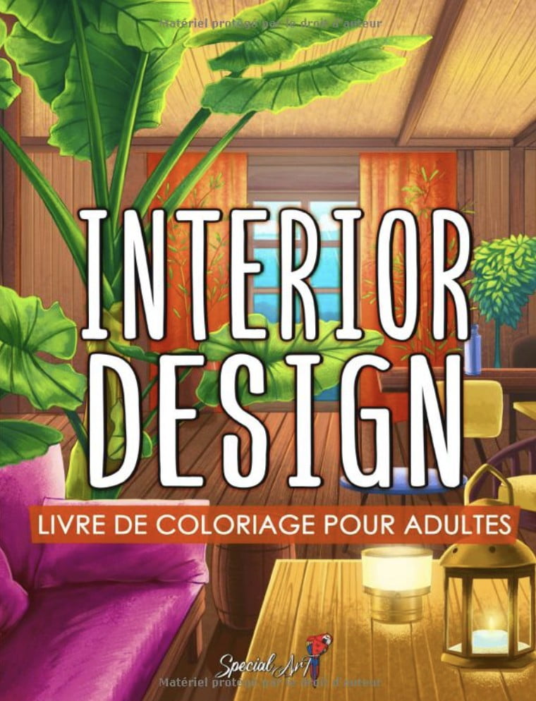 Interior Design - Livre de Coloriage pour Adultes