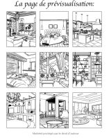 Interior Design - Livre de Coloriage pour Adultes