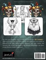 100 Tatouages - Livre de Coloriage pour Adultes (Vol. 3)