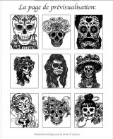 Día de los Muertos - Livre de Coloriage pour Adultes