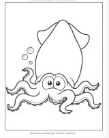 Animaux Marins - Livre de Coloriage pour Enfants Plus de 50 pages à colorier