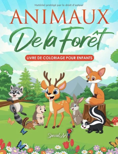 Animaux De la Forêt - Livre de Coloriage pour Enfants