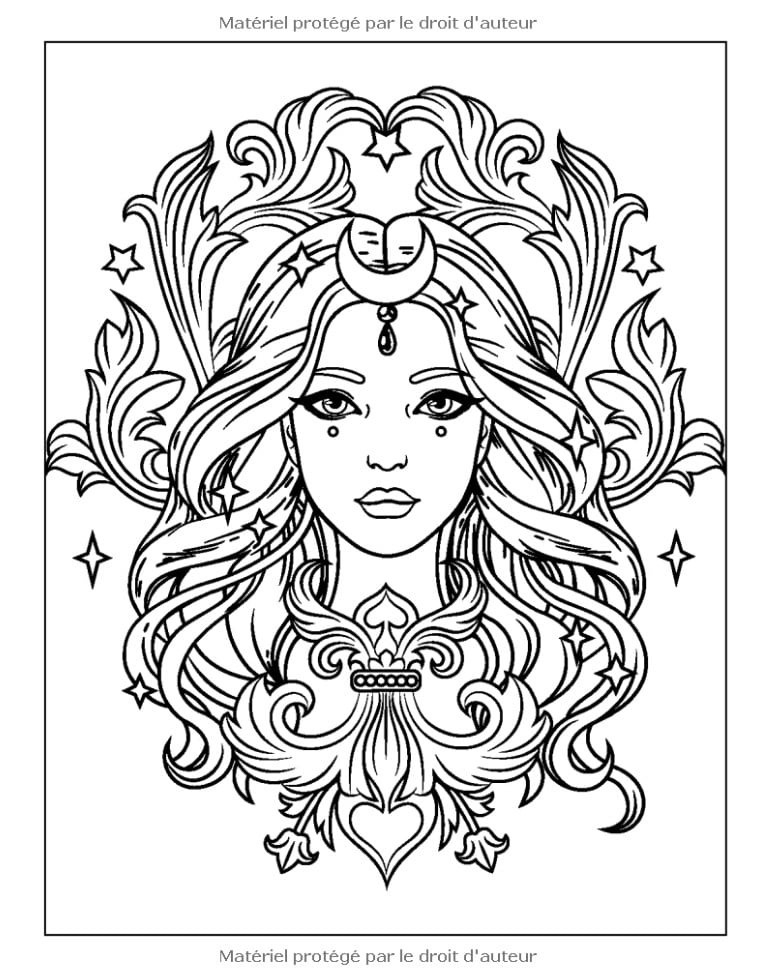 Fantasy Women - Livre de Coloriage pour Adultes