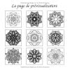 100 Mandalas Faciles Livre de Coloriage pour Adultes
