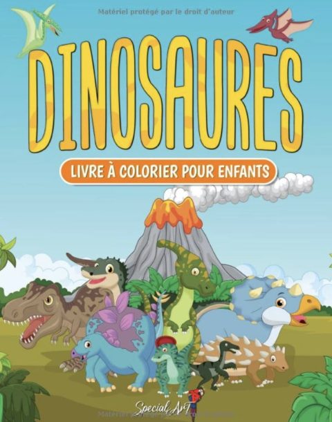 Dinosaures - Livre de coloriage pour Enfants