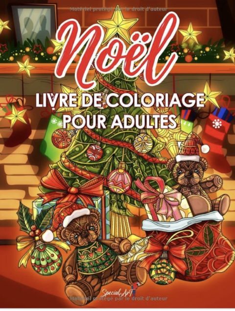 Noël Livre de Coloriage pour Adultes - 50 dessins relaxants